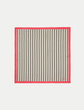 Jigsaw striped square silk scarf 60cm (British brand)