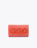 Kurt Geiger raffia floral clutch bag - British product