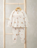 Pyjama en coton pur Mamas & Papas à motif baies 3-36 mois, importé du Royaume-Uni