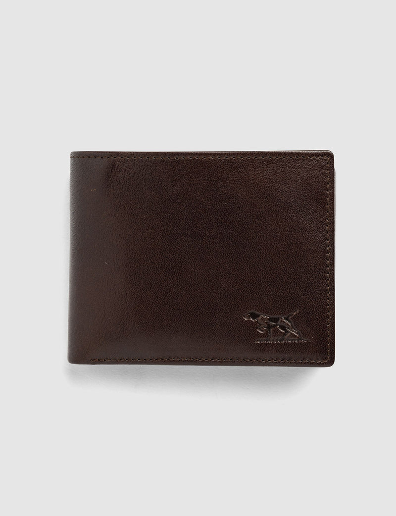Rodd & Gunn Wardville tri-fold leather wallet with RFID protection (British brand)