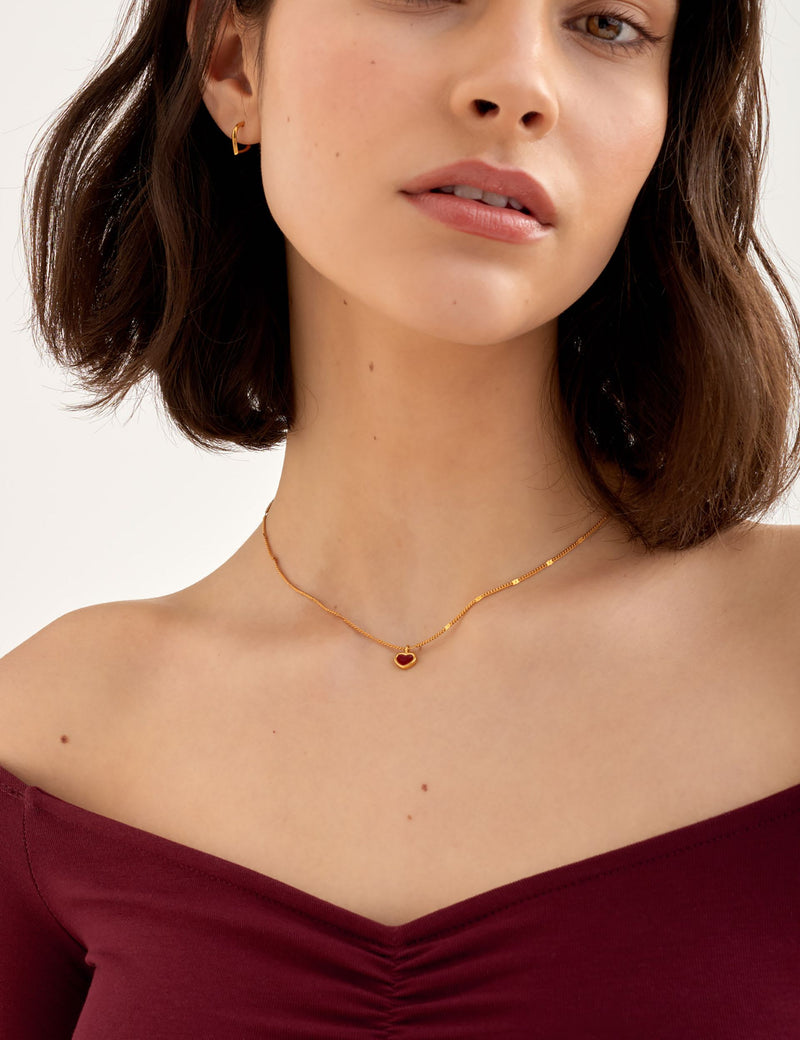 Katie Loxton gold coated heart pendant necklace (British brand)