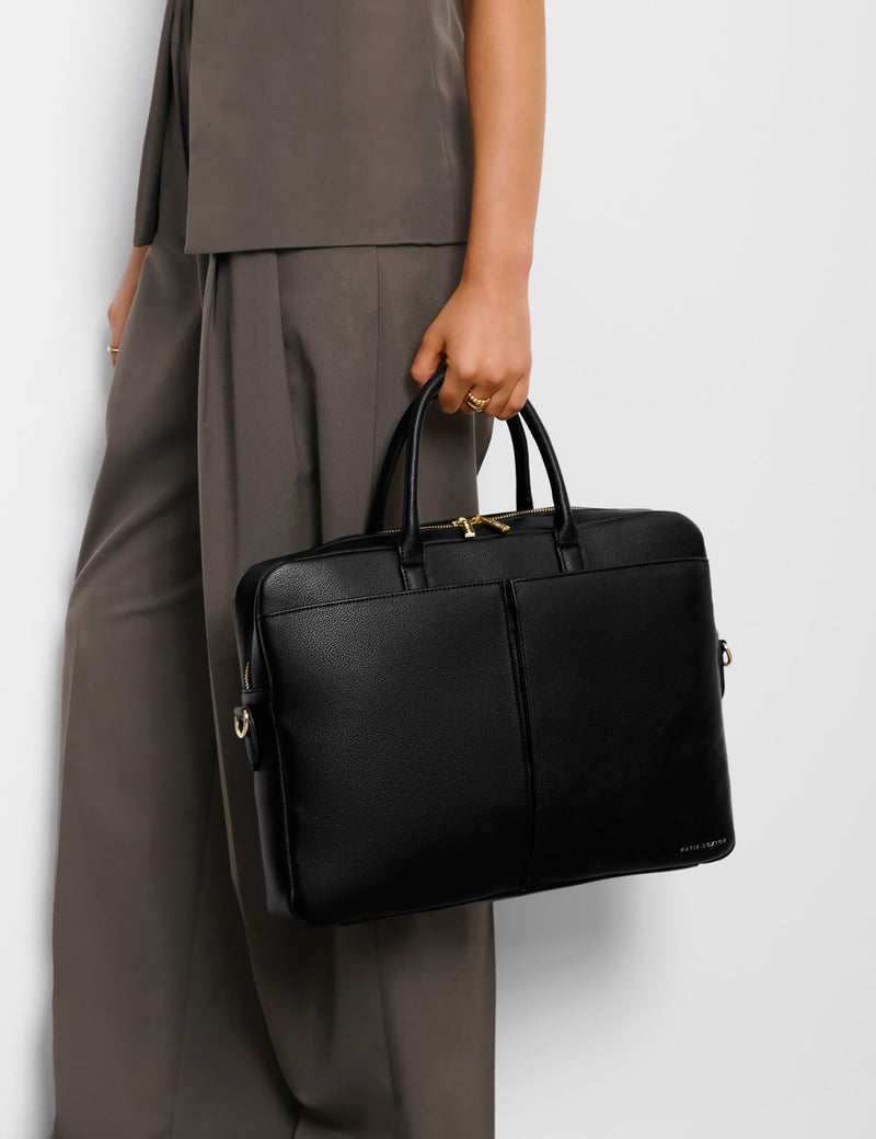 Katie Loxton personalised faux leather laptop bag (British brand)