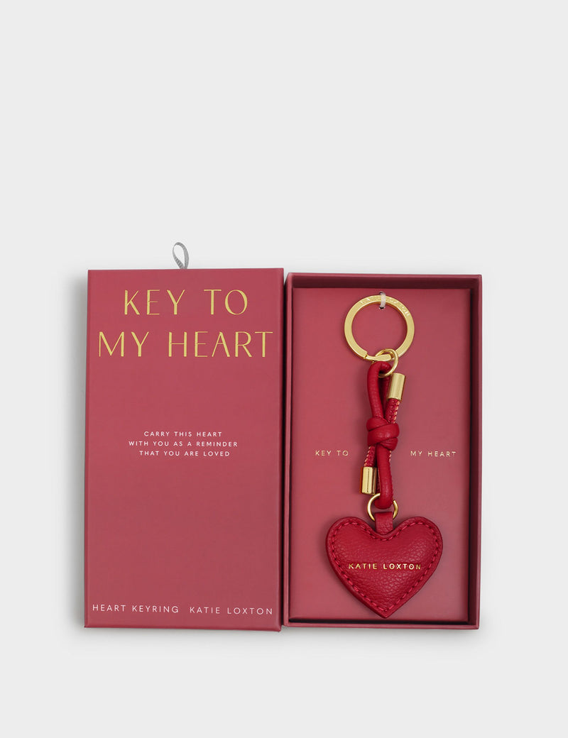 Katie Loxton heart keyring with gift box, imported from the UK