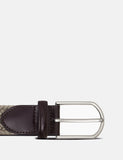 Hawes & Curtis leather braided stretch belt - British product