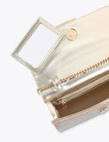 Carvela Embellished Chain Strap Clutch Bag