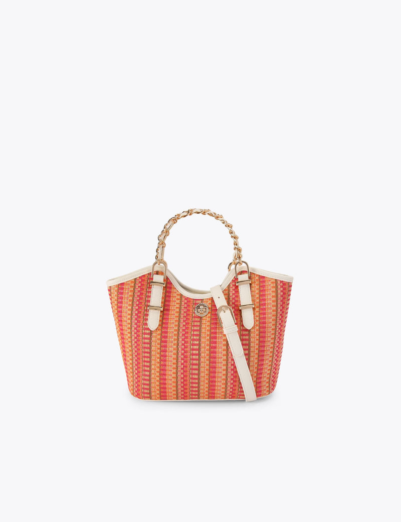 Carvela mini woven raffia tote bag (British brand)