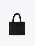 Carvela silk blend knotted tote bag, imported from the UK