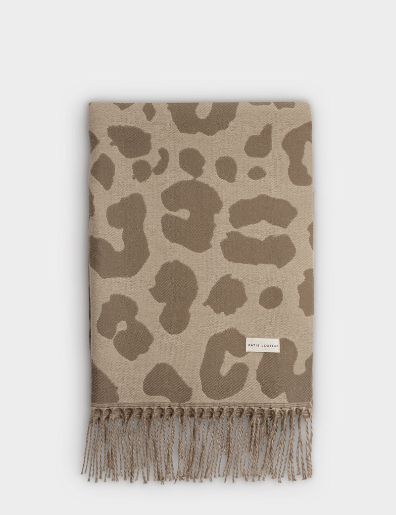 Katie Loxton leopard print blanket scarf - British product