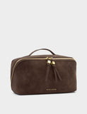 Katie Loxton große personalisierte Kulturtasche aus Wildleder (britische Marke)