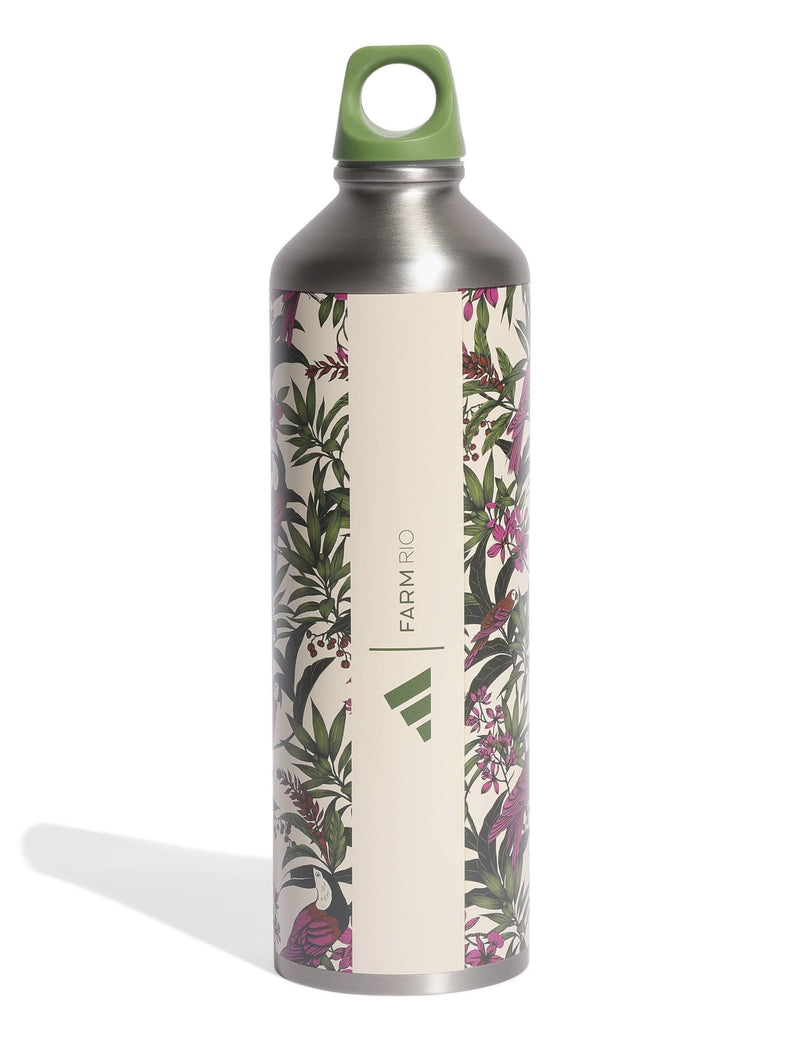 adidas FARM Rio water bottle with tropical print (British brand)