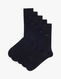 BOSS 5 Pack Cotton Rich Ankle Socks