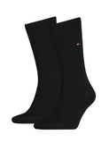 Tommy Hilfiger cotton rich socks 2 pack with embroidered logo - British product