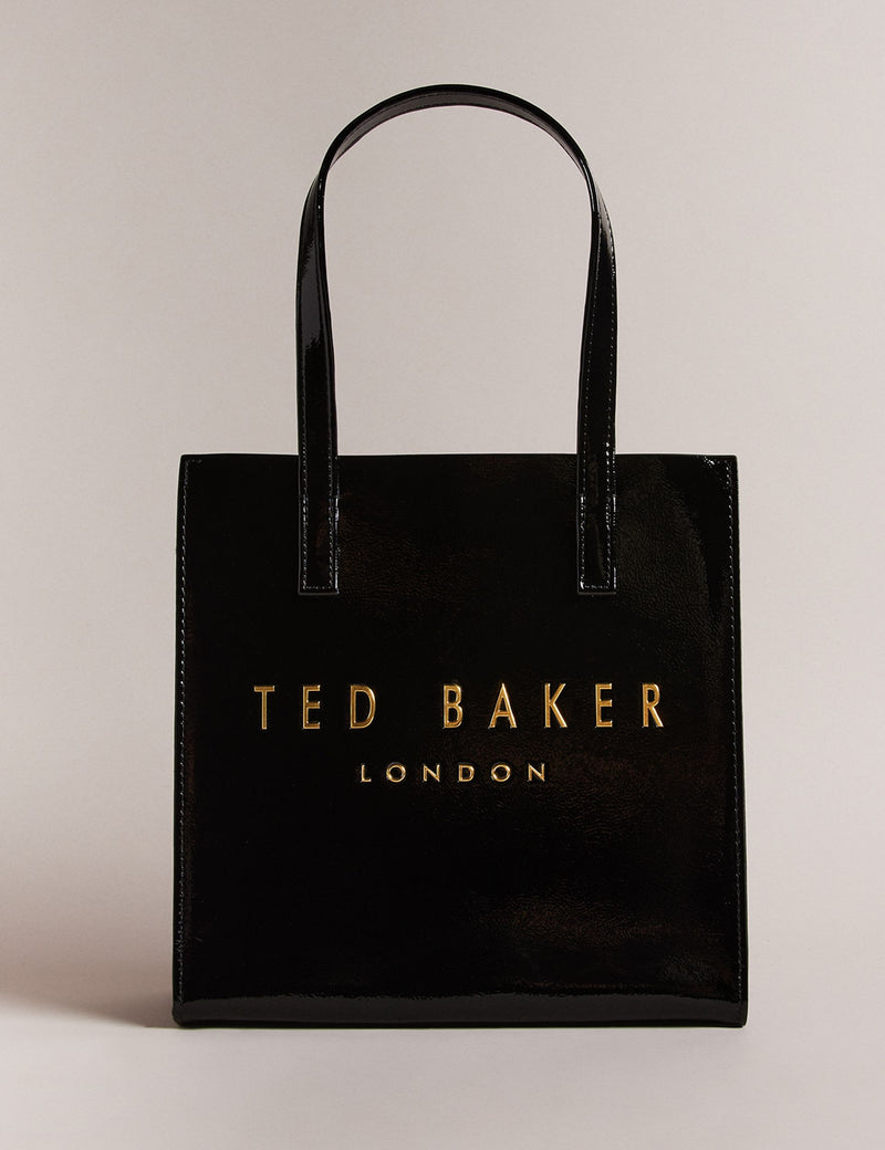 Ted Baker Crinion patent small tote bag (British brand)