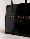 Ted Baker Crinion patent small tote bag (British brand)