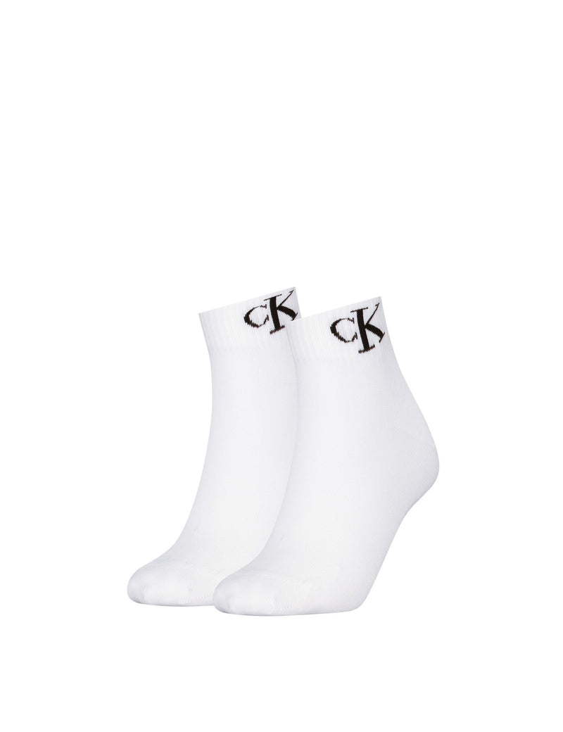 Calvin Klein cotton rich monogram trainer socks 2-pack, UK version