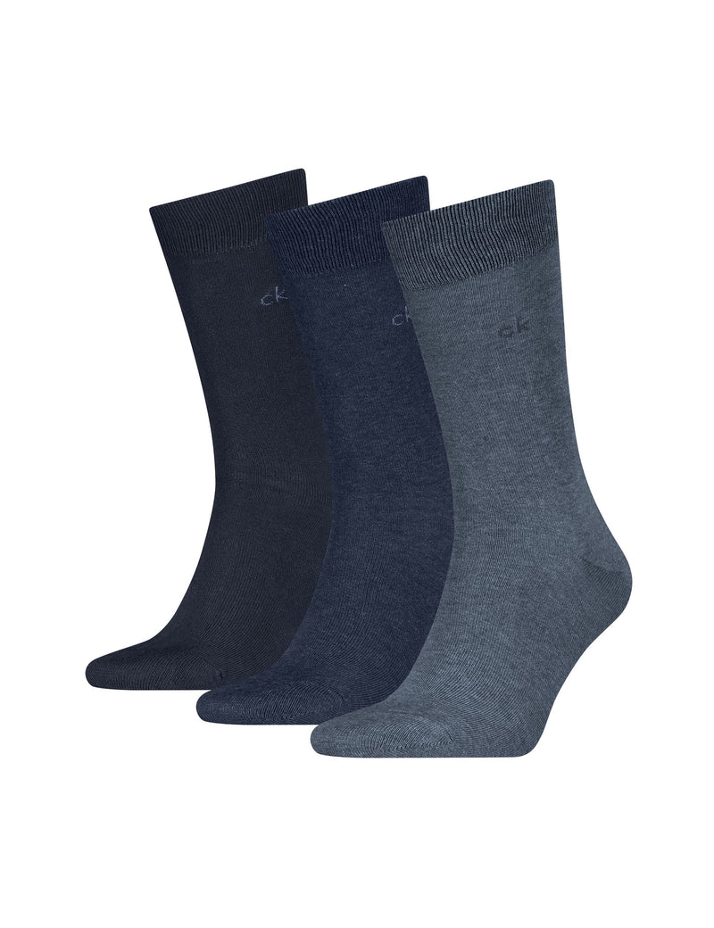 Calvin Klein cotton-rich smart socks 3 pack (British brand)