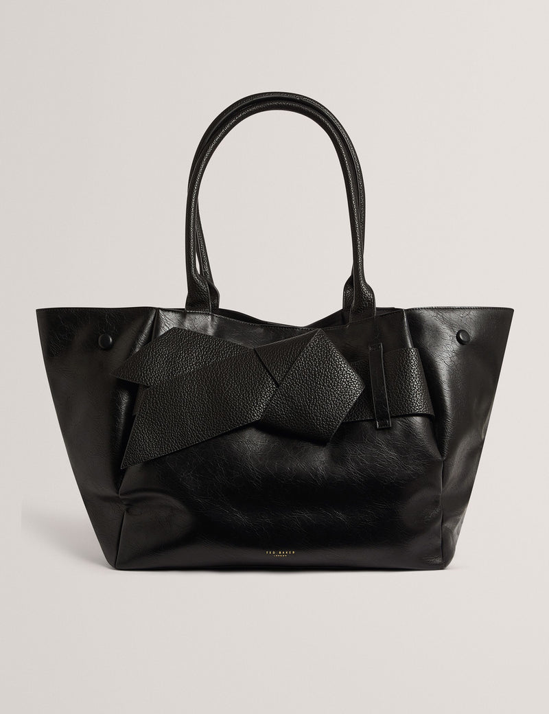 Ted Baker faux leather knot bow tote bag (British brand)