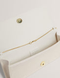 Ted Baker baguette clutch bag with chain strap, UK version