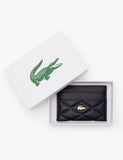 Lacoste leather quilted cardholder, UK version