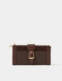 Accessorize faux leather purse with buckle closure - British product