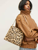 River Island top handle animal print bucket bag, UK version