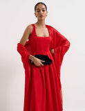 Phase Eight oversized scarf with subtle sheen (British brand)