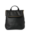 Whistles leather mini backpack with zip detail, imported from the UK