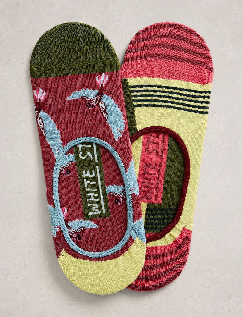 White Stuff cotton rich footsies 2 pack, UK version