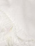Woven fringed scarf in polyester viscose blend (British brand)
