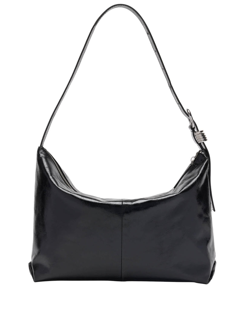 Whistles leather shoulder bag with buckle detail, UK version