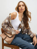 River Island faux suede cross body bag, imported from the UK