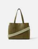 Faux leather webbing strap shoulder bag, UK version