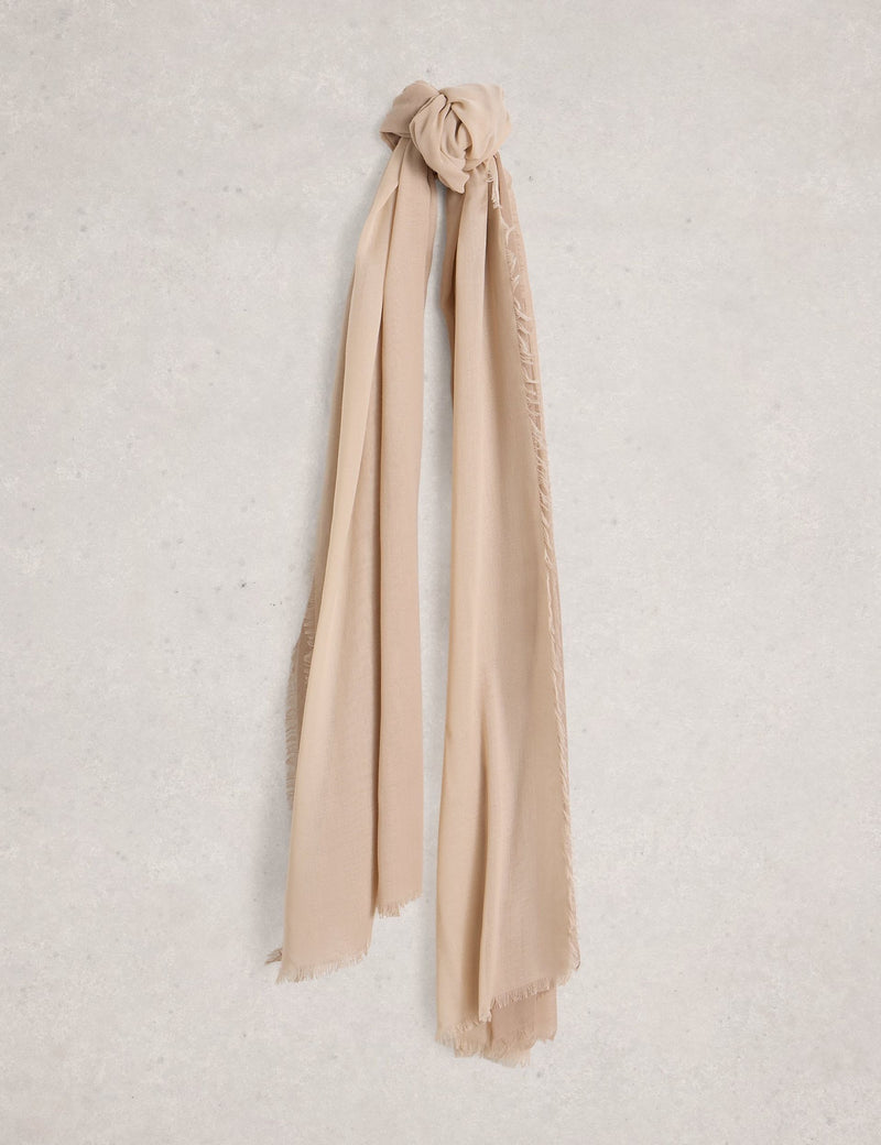 White Stuff fine knit oversized scarf (British brand)