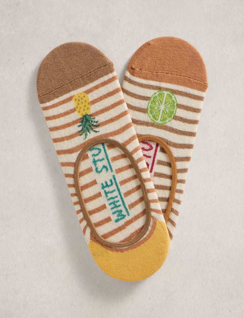 White Stuff fruit motif footsies 2 pack (British brand)