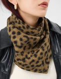 Accessorize leopard print triangle scarf, UK version