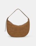 Accessorize suede shoulder bag with gold buckle, imported from the UK