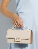 Dune London small lizard effect top handle grab bag (British brand)
