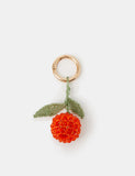 Accessorize beaded orange keyring with sparkly glass beads, imported from the UK