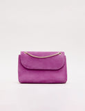 Phase Eight suede clutch bag with chain strap (British brand)