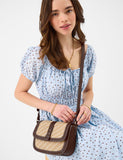 Accessorize woven textured cross body bag (British brand)