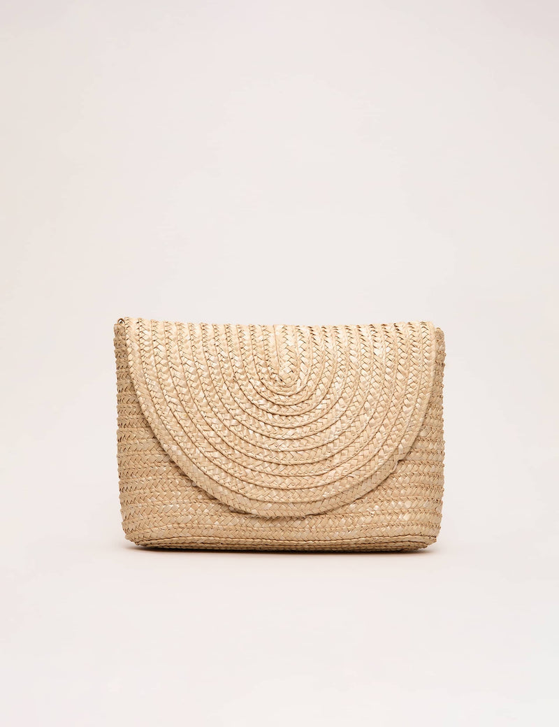 Phase Eight straw clutch bag imported from the UK