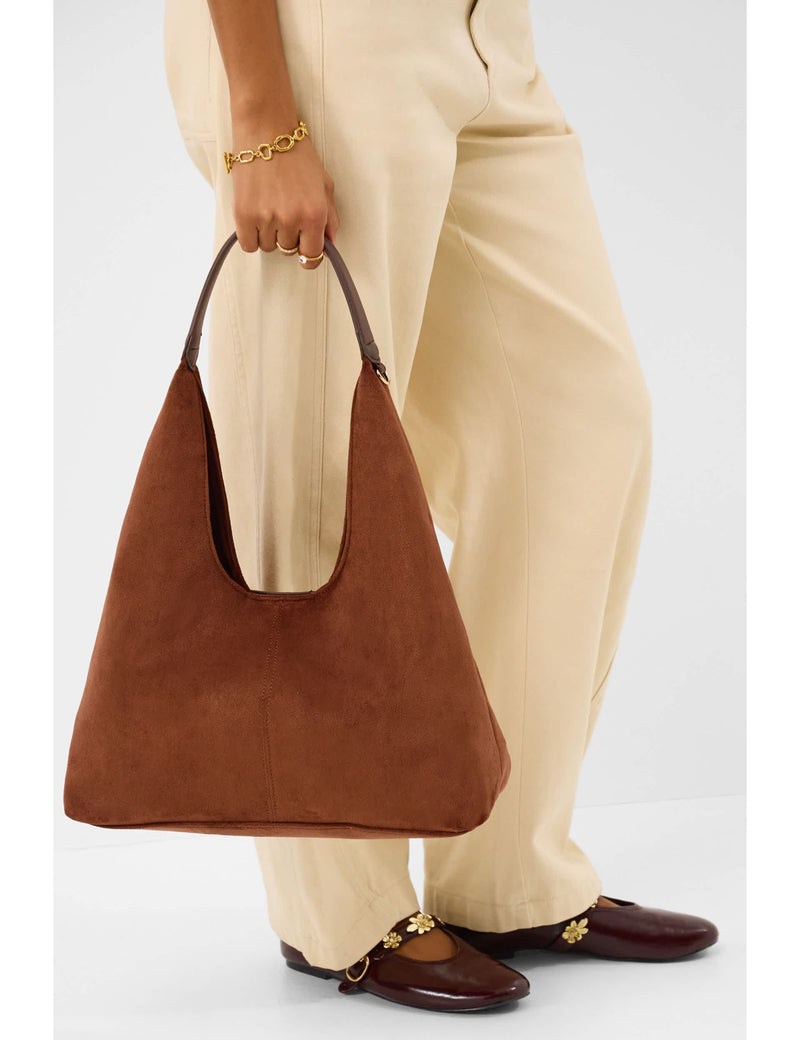 Accessorize suedette slouch shoulder bag - British product