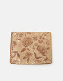 Accessorize sequin clutch bag with floral beaded chain strap (British brand)