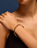 Accessorize 14ct gold plated bangles pack - British product