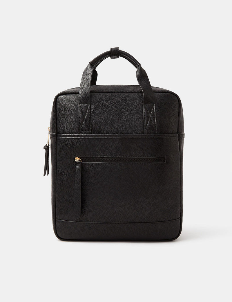Accessorize top handle backpack faux leather, British brand