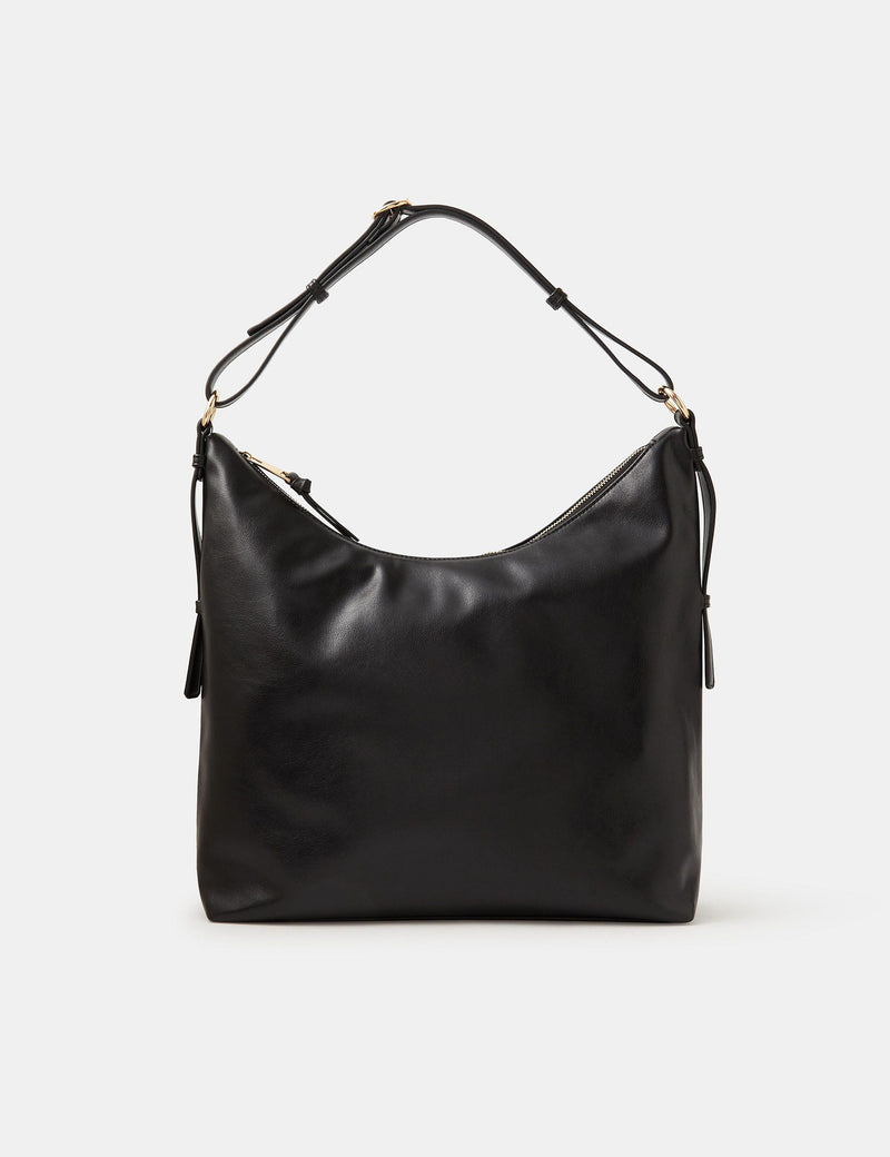 Accessorize shoulder bag slouchy style with zip fastening (British brand)