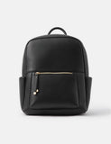 Accessorize faux leather backpack with polyurethane finish, imported from the UK