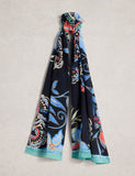 White Stuff cotton blend printed scarf, UK version