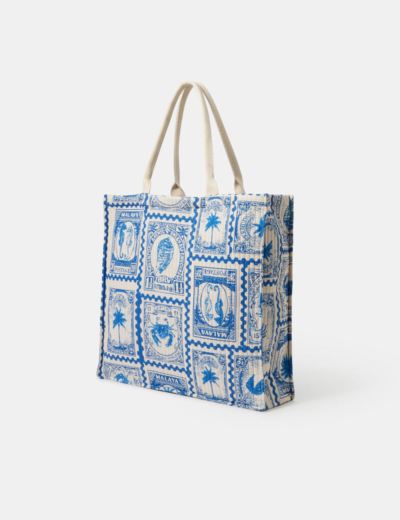 Accessorize printed quilted cotton tote bag, UK version