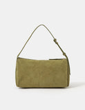 Accessorize suede shoulder bag with zip closure, imported from the UK